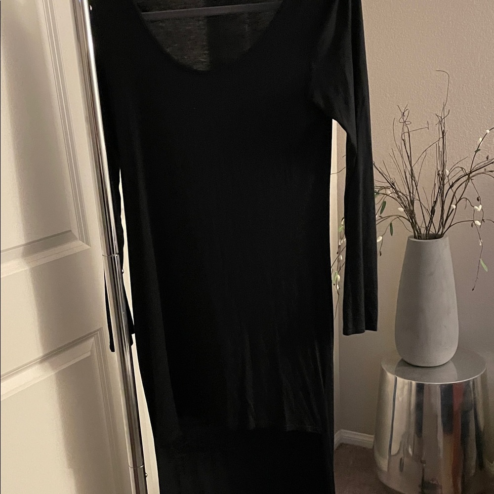 Elegant Black Long Sleeve Dress